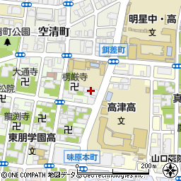 高津学園周辺の地図