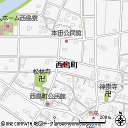 静岡県浜松市中央区西島町598周辺の地図