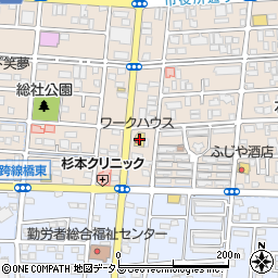 ワークハウス総社中央店周辺の地図