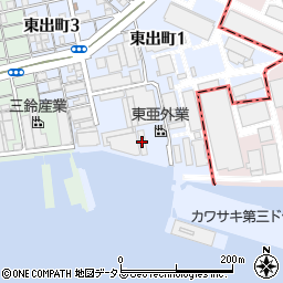 東亜外業周辺の地図