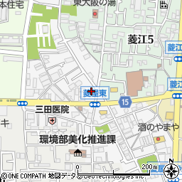 関西みらい銀行東大阪中央支店周辺の地図