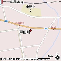 島根県益田市戸田町周辺の地図