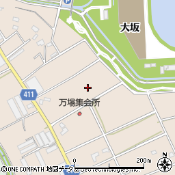 愛知県豊橋市西赤沢町万場周辺の地図