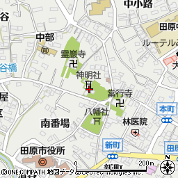 田原神明社周辺の地図