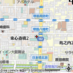 大阪富士屋ホテル周辺の地図