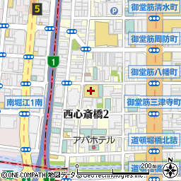 ニトリ心斎橋アメリカ村店周辺の地図