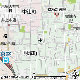 奈良県奈良市肘塚新町周辺の地図