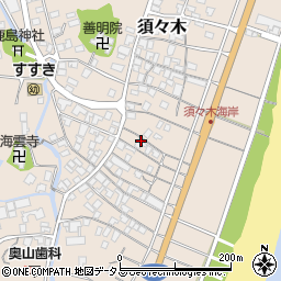 静岡県牧之原市須々木787-2周辺の地図
