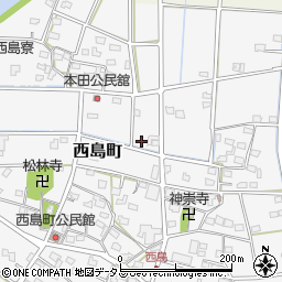 静岡県浜松市中央区西島町183周辺の地図