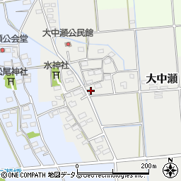 静岡県磐田市大中瀬125周辺の地図