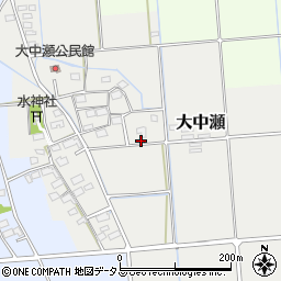 静岡県磐田市大中瀬120周辺の地図