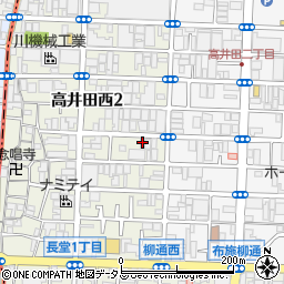 ハイツ高井田周辺の地図