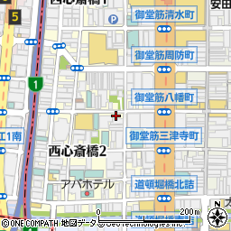 大阪府大阪市中央区西心斎橋2丁目9-36周辺の地図