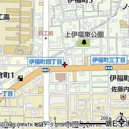 伊福町技工センター周辺の地図