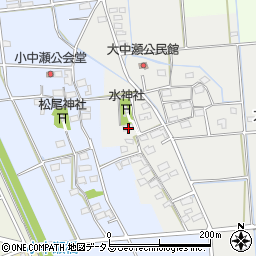 静岡県磐田市大中瀬193周辺の地図