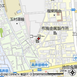 東大阪西　ロータリークラブ周辺の地図