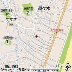 静岡県牧之原市須々木786-1周辺の地図