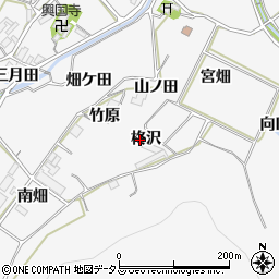 愛知県田原市仁崎町柊沢周辺の地図