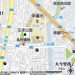 大阪市立玉津中学校周辺の地図