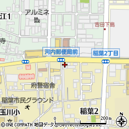 大阪府東大阪市稲葉2丁目2-16周辺の地図