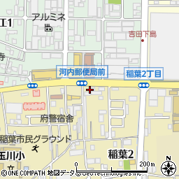 大阪府東大阪市稲葉2丁目2-17周辺の地図