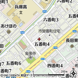長田中住宅周辺の地図