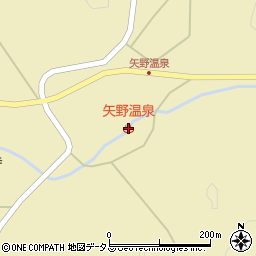 矢野温泉周辺の地図