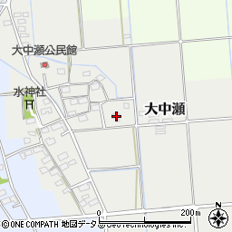 静岡県磐田市大中瀬118周辺の地図