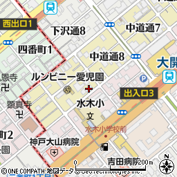 ガッツレンタカー兵庫駅店周辺の地図