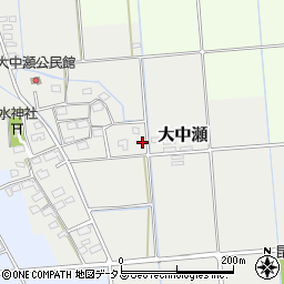 静岡県磐田市大中瀬113周辺の地図