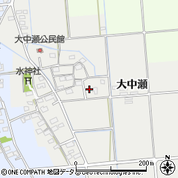 静岡県磐田市大中瀬121周辺の地図