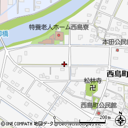 静岡県浜松市中央区西島町151周辺の地図