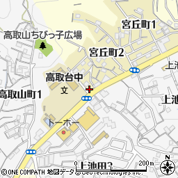 兵庫県神戸市長田区池田丘町周辺の地図