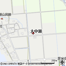 静岡県磐田市大中瀬177周辺の地図