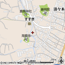 静岡県牧之原市須々木周辺の地図