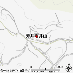 岡山県井原市芳井町井山周辺の地図