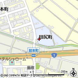 静岡県浜松市中央区田尻町711周辺の地図