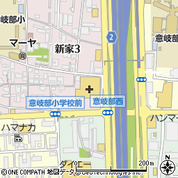 ヤマダデンキテックランド東大阪新家店周辺の地図