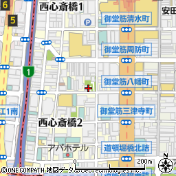大阪府大阪市中央区西心斎橋2丁目10-10周辺の地図