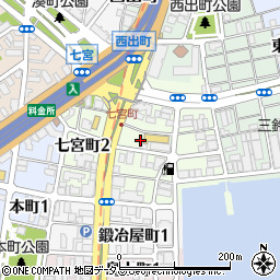 〒652-0831 兵庫県神戸市兵庫区七宮町の地図