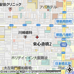 本場韓国料理 ぎわ 心斎橋本店周辺の地図