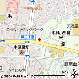 ファミリーマート原尾島一丁目店周辺の地図