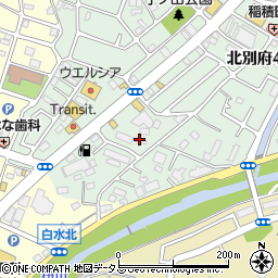 兵庫県神戸市西区北別府4丁目2118-7周辺の地図