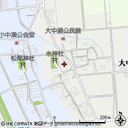 静岡県磐田市大中瀬76周辺の地図
