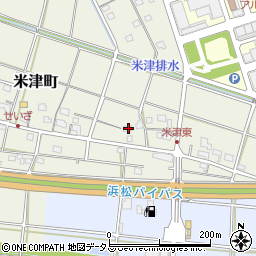 静岡県浜松市中央区米津町540周辺の地図