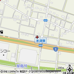 静岡県浜松市中央区米津町1445周辺の地図