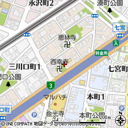 兵庫県神戸市兵庫区兵庫町2丁目1-7周辺の地図