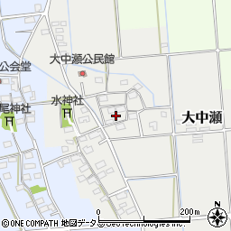 静岡県磐田市大中瀬338周辺の地図
