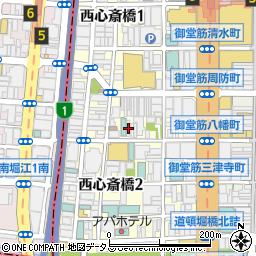 大阪府大阪市中央区西心斎橋2丁目10-15周辺の地図