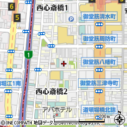クリスタルエグゼ心斎橋　管理室周辺の地図
